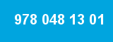 978 048 13 01 978 048 13 01